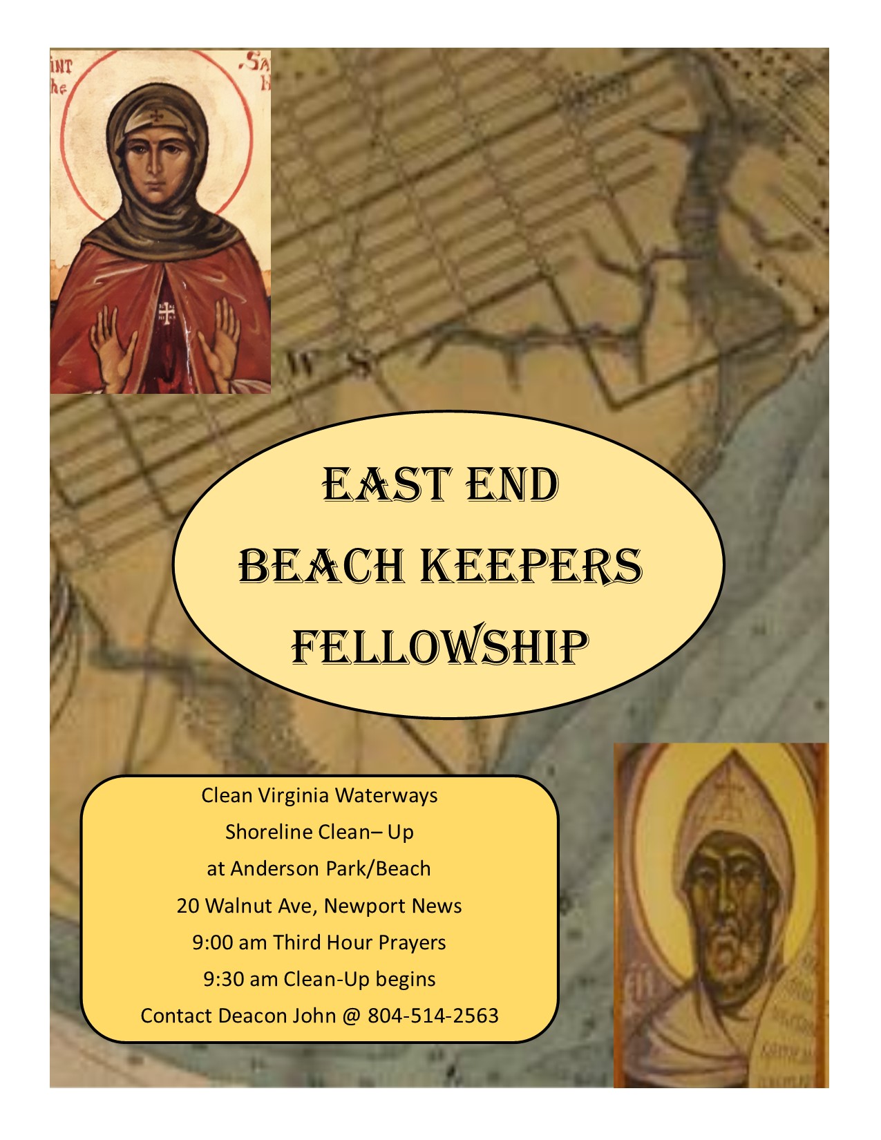 East End Beach Keepers Fellowship clean up oct flyer
